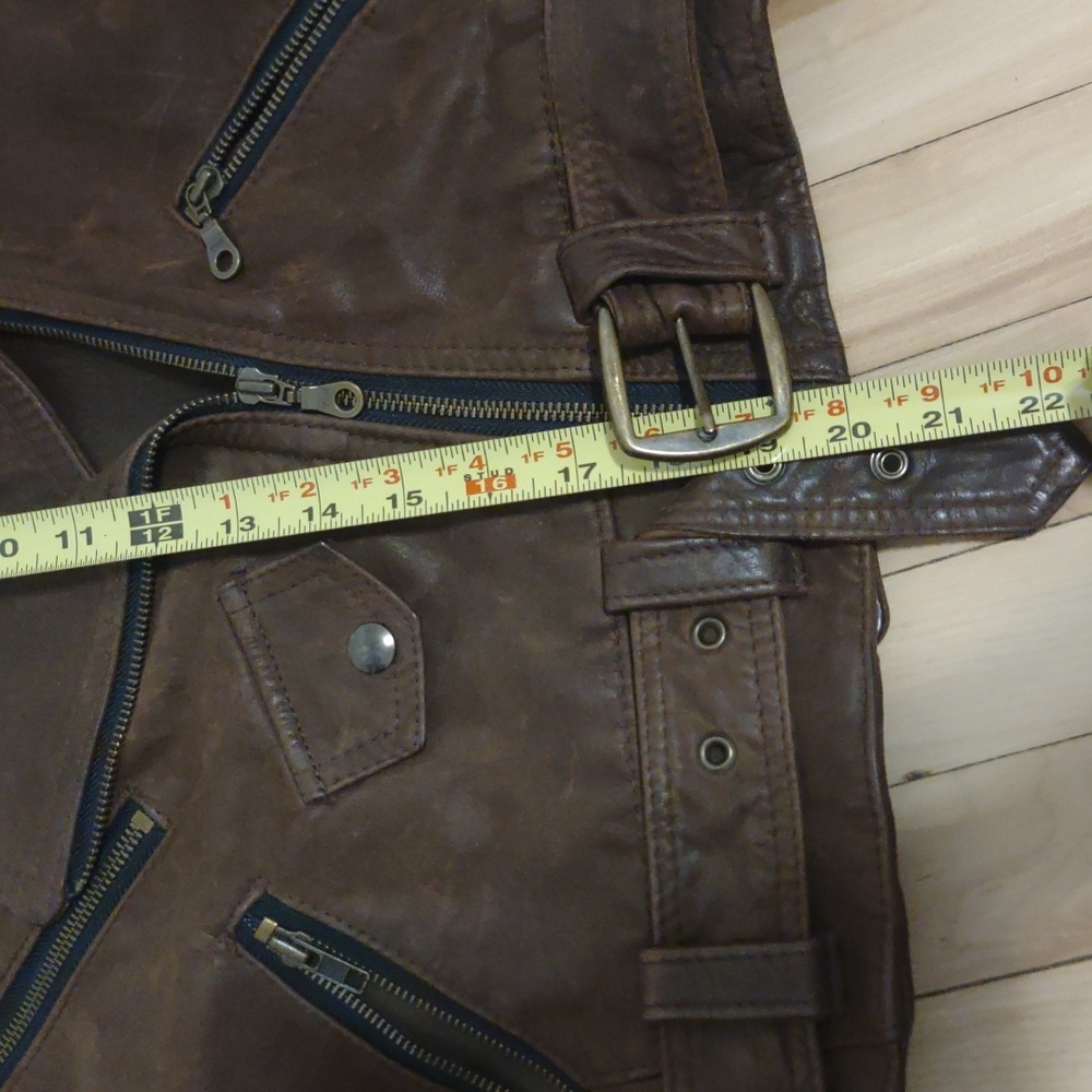 Brown Suede Moto Jacket - Picture 7 of 16